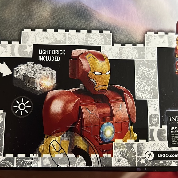 Retired LEGO New Lego 76206 Iron Man Figure Marvel Studios NWT in unopened box - Picture 6 of 12